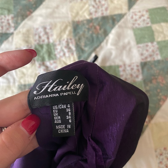 One shoulder purple dress - Picture 3 of 3